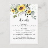 Elegant Sunflower Eucalyptus Foliage — Gegevens Informatiekaartje (Voorkant)