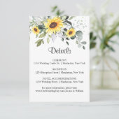 Elegant Sunflower Eucalyptus Foliage — Gegevens Informatiekaartje (Staand voorkant)