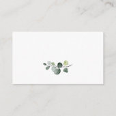 Elegant Sunflower Eucalyptus Foliage Website Informatiekaartje (Achterkant)