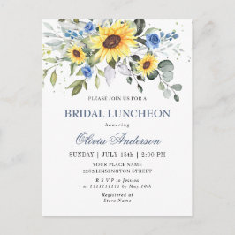 Elegant Sunflower Eucalyptus Vrijgezellenfeest Kaa Briefkaart