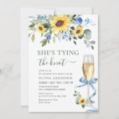 Elegant Sunflower Eucalyptus VRIJGEZELLENFEEST Kaart (Voorkant)