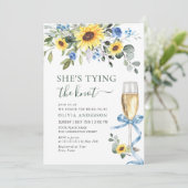 Elegant Sunflower Eucalyptus VRIJGEZELLENFEEST Kaart (Staand voorkant)