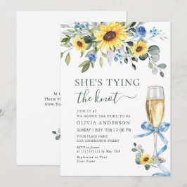 Elegant Sunflower Eucalyptus VRIJGEZELLENFEEST Kaart