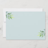 Elegant Sunflower Eucalyptus Vrijgezellenfeest Kaart (Achterkant)