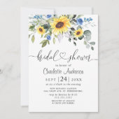 Elegant Sunflower Eucalyptus VRIJGEZELLENFEEST Kaart (Voorkant)