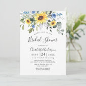 Elegant Sunflower Eucalyptus VRIJGEZELLENFEEST Kaart (Staand voorkant)