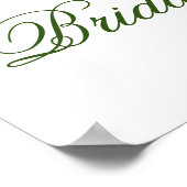 Elegant Sunflower Eucalyptus Vrijgezellenfeest Pos Poster (Hoek)