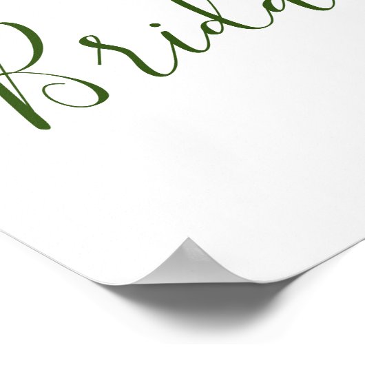 Elegant Sunflower Eucalyptus Vrijgezellenfeest Poster (Hoek)