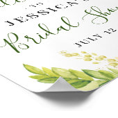 Elegant Sunflower Eucalyptus Vrijgezellenfeest Poster (Hoek)