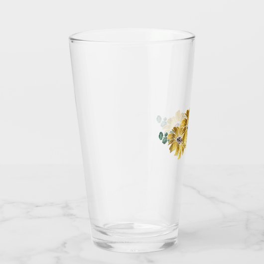 Elegant Sunflower Glass Glas (Rechts)