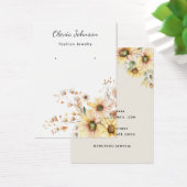 Elegant Sunflower Jewelry Earring Display Kaart (Bureau)