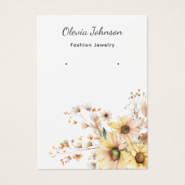 Elegant Sunflower Jewelry Earring Display Kaart