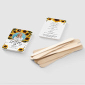 Elegant Sunflower Memorial Celebration of Life Handwaaier (Niet-gemonteerd)