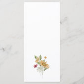 Elegant Sunflower Menu (Achterkant)