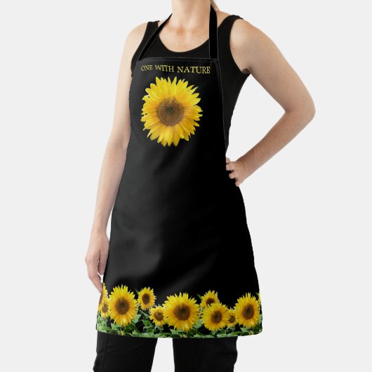 Elegant Sunflower op Black Schort (Insitu)