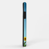 Elegant Sunflower op Sky Blue Case-Mate iPhone Case (Achterkant/rechts)