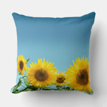 Elegant Sunflower op Sky Blue Shades