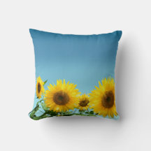 Elegant Sunflower op Sky Blue Shades