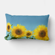 Elegant Sunflower op Sky Blue Shades