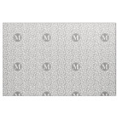 Elegant Sunflower Pattern Monogrammed Stof (Fat Quarter)