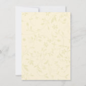 Elegant Sunflower Rehearings Dinner Invitation Kaart (Achterkant)