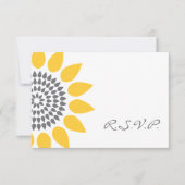Elegant Sunflower RSVP (Voorkant)