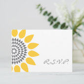 Elegant Sunflower RSVP (Staand voorkant)