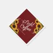 Elegant Sunflower The Night Before Napkin Servet (Hoek)