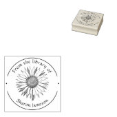 Elegant Sunflower/ uit de bibliotheek van / Naam / Rubberstempel (Gestempeld)
