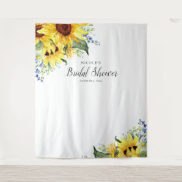 Elegant Sunflower Vrijgezellenfeest Backdrop Wandkleed