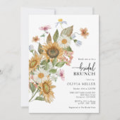 Elegant Sunflower Vrijgezellenfeest Kaart (Voorkant)