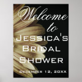 Elegant Sunflower Vrijgezellenfeest Poster (Voorkant)