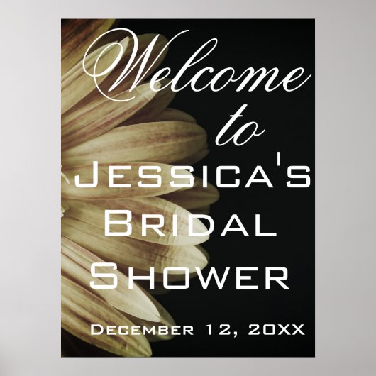 Elegant Sunflower Vrijgezellenfeest Poster (Voorkant)