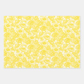  Elegant Sunflower Yellow Inpakpapier Vel (Voorkant)