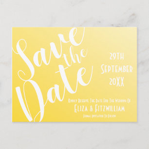 Elegant Sunflower Yellow Save the Date Briefkaart