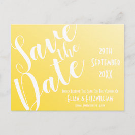 Elegant Sunflower Yellow Save the Date Briefkaart