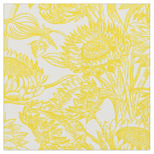 Elegant Sunflower Yellow Stof