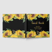 Elegant Sunflowers and Foliage Sweet Sixteen Gastenboek (Volledig)