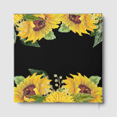 Elegant Sunflowers and Foliage Sweet Sixteen Gastenboek (Achterkant)