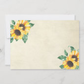 Elegant Sunflowers Garden Floral Save the Date Aankondiging (Achterkant)