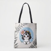 Elegant Sunlit Fine Art Print for Pet Lovers Tote Bag (Voorkant)