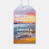 Elegant Sunset Beach Tropical Summer Cadeaulabel (Voorkant)