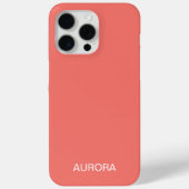 Elegant Sunset Coral gepersonaliseerde naam - Case-Mate iPhone Case (Achterkant)