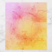 Elegant Sunset Gradient wijnlabel Wijn Etiket (Enkel label)