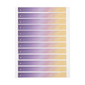 Elegant Sunset Stars Wraparound Address Label (Vel)