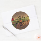Elegant Sunset Wedding Stickers (Envelop)