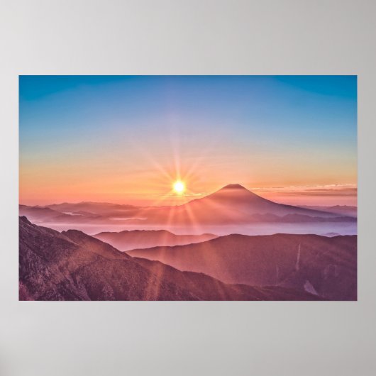 Elegant Sunshine Mountains | POSTER (Voorkant)