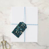 Elegant Surfplank en Kelp Strand Inpakpapier Cadeaulabel (Met Touw)
