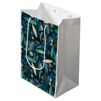 Elegant Surfplank en Kelp Strand Inpakpapier Medium Cadeauzakje