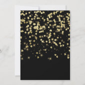 Elegant Surprise Birthday Party Glitter Confetti Kaart (Achterkant)